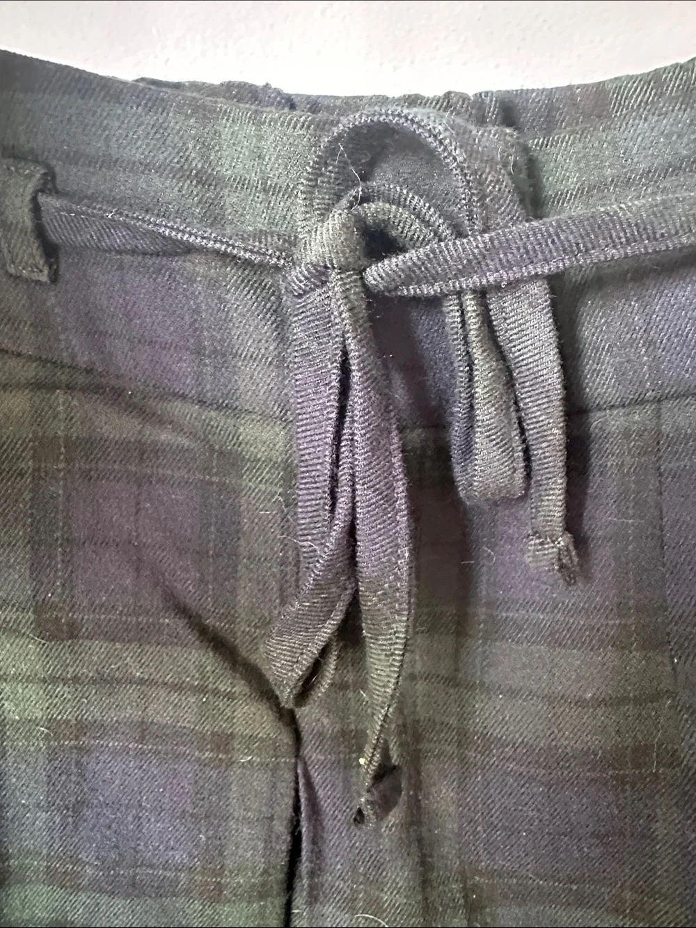 Hollister Green and Navy Plaid Mini Skort